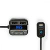 Car Audio FM Transmitter | Rögzített | Kéz nélküli hívás | 0.8 " | LCD Képernyő | Bluetooth® | 5.0 V DC / 1.0 A / 5.0 V DC / 2.4 A | Google Assistant / Siri | Fekete / Szürke