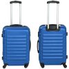4 db-os merev falú bőrönd szett, 4 színben-kék