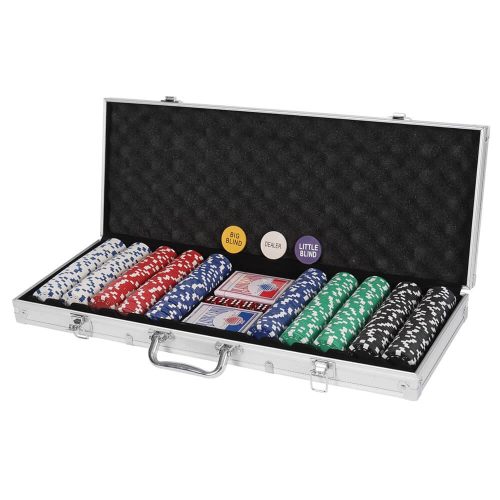 500 db-os póker szett aluminium táskában