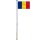 Zászlótartó rúd kétoldalas 90x150cm román zászlóval