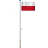 Zászlótartó rúd kétoldalas 90x150cm lengyel zászlóval