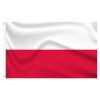 Zászlótartó rúd kétoldalas 90x150cm lengyel zászlóval