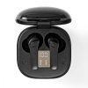 Teljesen vezeték nélküli fülhallgató | Bluetooth® | Maximális akkumulátor lejátszási idő: 5 óra | Érintés Vezérlés | Töltő tok | Beépített mikrofon | Hangvezérlés támogatás | Zaj kioltó | Fekete