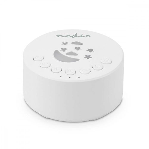 Fehér Zaj Gép | 18 Sound Options | 1 W | Maximális akkumulátor lejátszási idő: 18 óra | Szabályozható fény | Időzítő | Fehér