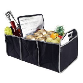 3 rekeszes összecsukható tároló autó csomagtartóba