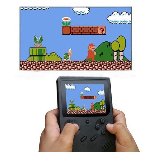 Retro kézi játékkonzol 168 telepített játékkal