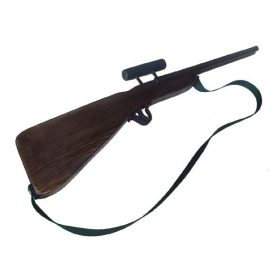 Játék távcsöves vadászpuska fából