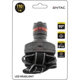 ENTAC 1W fókuszálható fejlámpa EHL-ZOOM-1W-PL