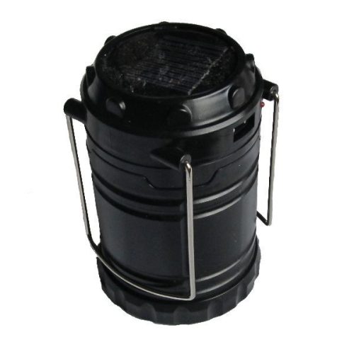 Napelemes, tölthető kemping lámpa