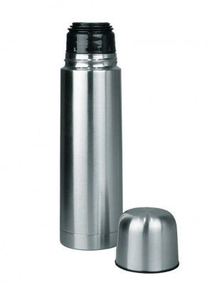 Termosz, rozsdamentes, duplafalú, 1 l