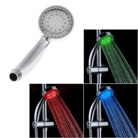 Hőérzékelős, 3 színben világító tusolófej