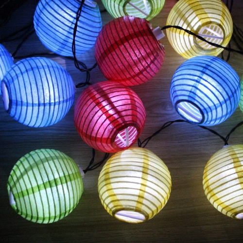 10 LED-es, elemes party lampion