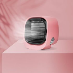 Hordozható mini léghűtő ventilátor, zöld