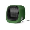 Hordozható mini léghűtő ventilátor, zöld