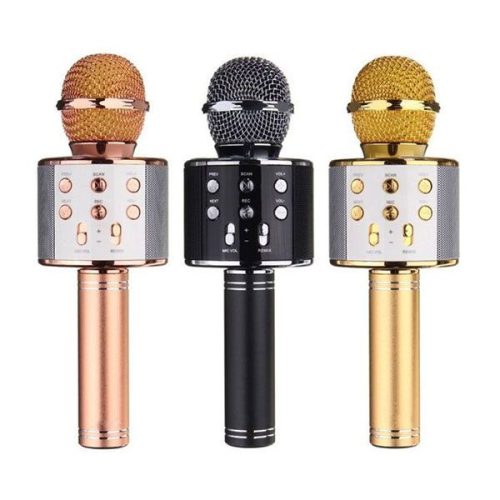 Bluetooth-os vezeték nélküli karaoke mikrofon, arany