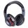 Bluetooth sztereó fejhallgató, rádióval, Mp3 headset, fekete