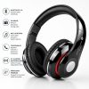 Bluetooth sztereó fejhallgató, rádióval, Mp3 headset, fekete