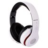Bluetooth sztereó fejhallgató, rádióval, Mp3 headset, fehér