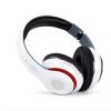 Bluetooth sztereó fejhallgató, rádióval, Mp3 headset, fehér