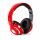 Bluetooth sztereó fejhallgató, rádióval, Mp3 headset, piros