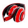 Bluetooth sztereó fejhallgató, rádióval, Mp3 headset, piros