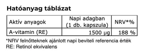 Refilld Vit A - A-Vitamin étrend-kiegészítő