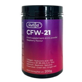   Refilld CFW-21 málna ízesítésű hidrolizált marhakollagén alapú étrend-kiegészítő italpor