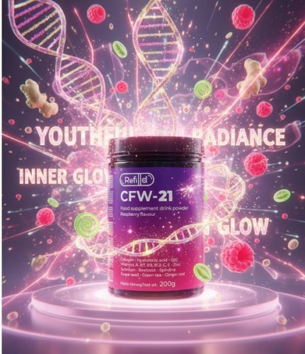 Refilld CFW-21 málna ízesítésű hidrolizált marhakollagén alapú étrend-kiegészítő italpor
