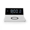 Alarm clock wireless charger | Qi szabványú | 5 / 7.5 / 10 / 15 W | USB-A Dugasz | 2 Riasztási Idők | Szundi funkció